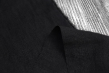 Medium Weight Linen Stone Washed black
