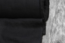 Medium Weight Linen Stone Washed black