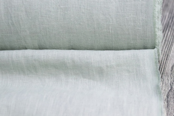 Medium Weight Linen Stone Washed menthol grey