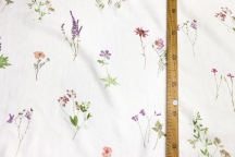 Linen coloured floristry Fabric 