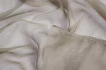 Silk crêche chiffon in soft peach