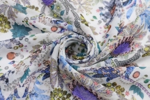 Italian silk chiffon floral print