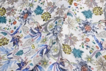 Italian silk chiffon floral print