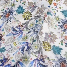 Italian silk chiffon floral print