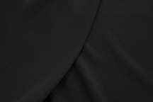 Natural silk crepe silk crepe with elastane black