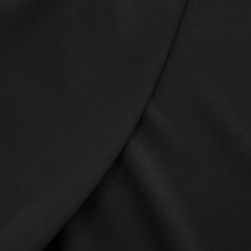 Natural silk crepe silk crepe with elastane black