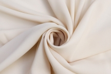 Natural silk crepe silk crepe with elastane black