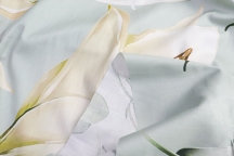Bed linen sateen 240 cm pale turquoise