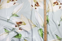 Bed linen sateen 240 cm pale turquoise