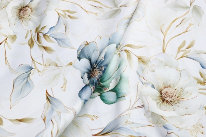 Bed linen sateen 240 cm pale turquoise
