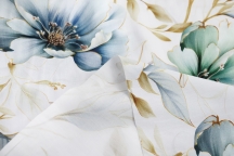 Bed linen sateen 240 cm pale turquoise