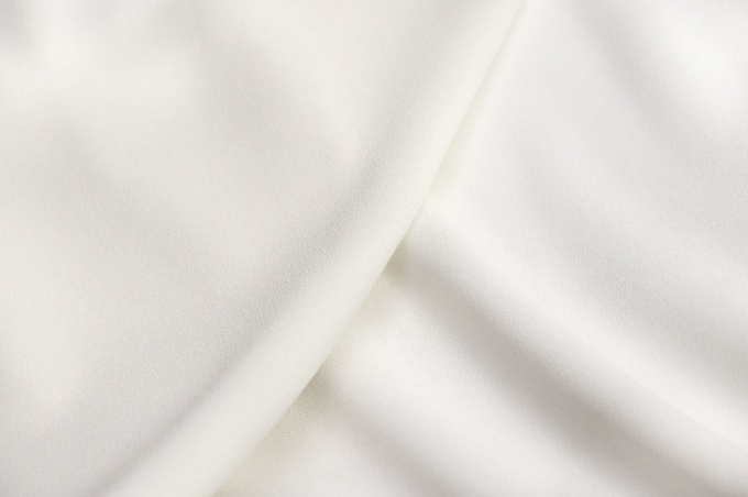 Natural silk crepe silk crepe with elastane black