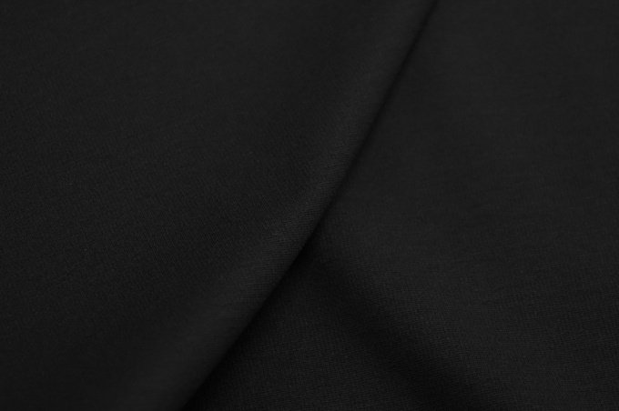 Italian viscose jersey knit black