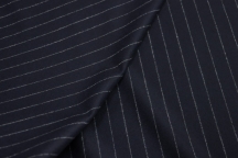 Italian suit wool-flannel navy blue