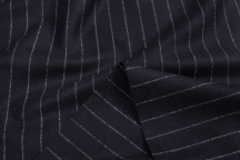 Italian suit wool-flannel navy blue