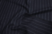 Italian suit wool-flannel navy blue