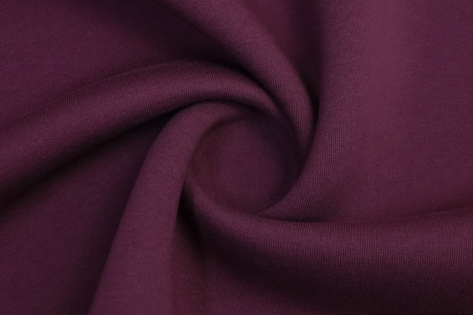 Трикотаж футер 3-х нитка с начёсом Марсала 12-02