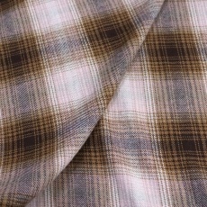 Linen for suits and interiors, plaid pied-de-poule with a wrinkled effect