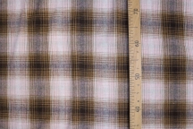 Linen for suits and interiors, plaid pied-de-poule with a wrinkled effect