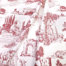 DUCK Интерьерная ткань 180см Туаль Де Жуи красный