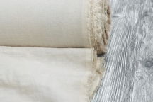 Medium Weight linen with Viscose Stone Washed gray-cream