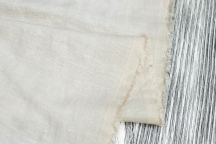 Medium Weight linen with Viscose Stone Washed gray-cream