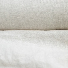Medium Weight linen with Viscose Stone Washed gray-cream