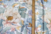 Bed linen sateen 240 cm pale turquoise