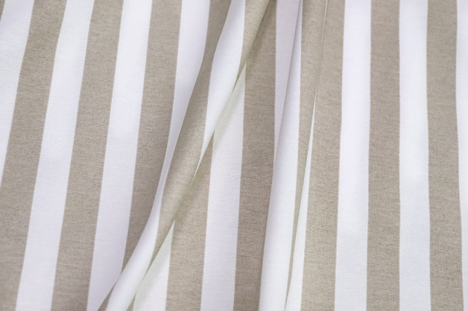 DUCK Интерьерная ткань 180см  бежевая полоска