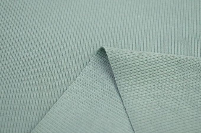 Трикотажное полотно Кашкорсе Зелено-голубой 26-688