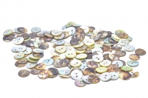 Пуговица 28L (18мм) 2 прокола, ракушка Пуговица 28L (18мм) 2 прокола, ракушка