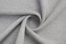 Трикотаж футер 3-х нитка с начёсом 100% хлопок 470 г/м2 Серый меланж 50-04