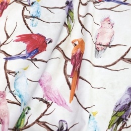DUCK Интерьерная ткань 180см цифровая печать попугаи