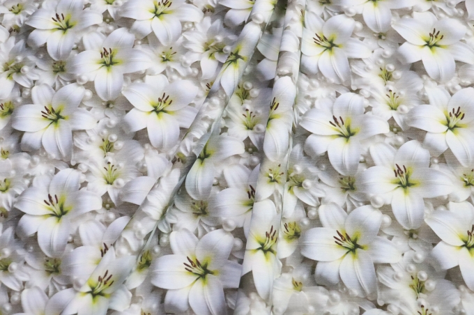 DUCK Интерьерная ткань 180см Лилии