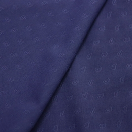 Итальянский плательно-блузочный жаккардовый хлопок синий Итальянский плательно-блузочный жаккардовый хлопок синий