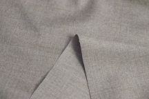 Italian suit wool-flannel gray melange