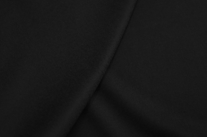 Italian suit wool-flannel black