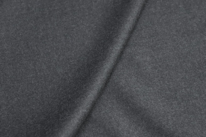 Italian suit wool-flannel gray melange