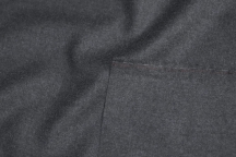 Italian suit wool-flannel gray melange