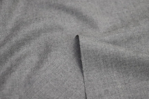 Italian suit wool-flannel gray melange