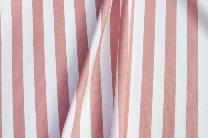 DUCK Interior Fabric, 180cm, Pearl Pink Stripe