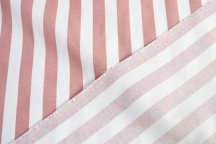 DUCK Interior Fabric, 180cm, Pearl Pink Stripe