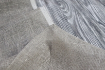 Linen curtain mesh gray unpainted