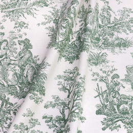 DUCK Интерьерная ткань 180см Туаль Де Жуи зелёный