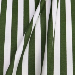 DUCK Interior Fabric, 180cm, Dark Green Stripe
