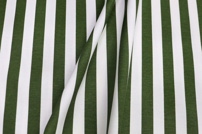 DUCK Interior Fabric, 180cm, Dark Green Stripe