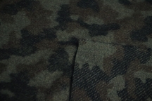 Итальянский плотный шерстяной трикотаж камуфляж