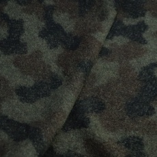 Итальянский плотный шерстяной трикотаж камуфляж