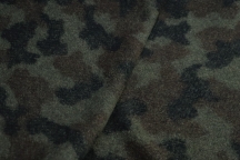 Итальянский плотный шерстяной трикотаж камуфляж