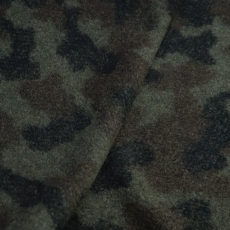 Итальянский плотный шерстяной трикотаж камуфляж